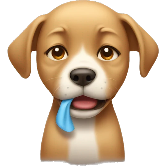 puppy crying  emoji