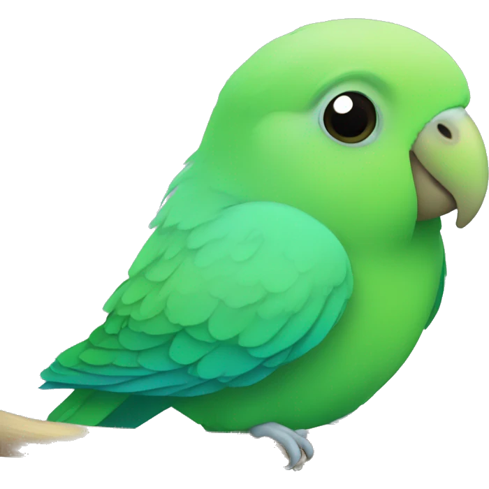 fully green parrotlet emoji