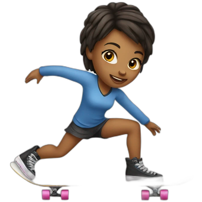 Girl skater emoji