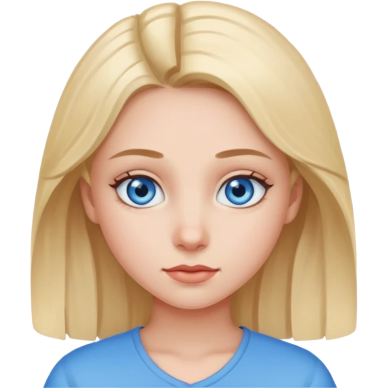 make it without fruit and with blue eyes emoji