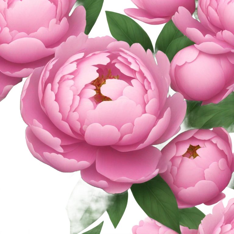 Pink peonies bouquet  emoji