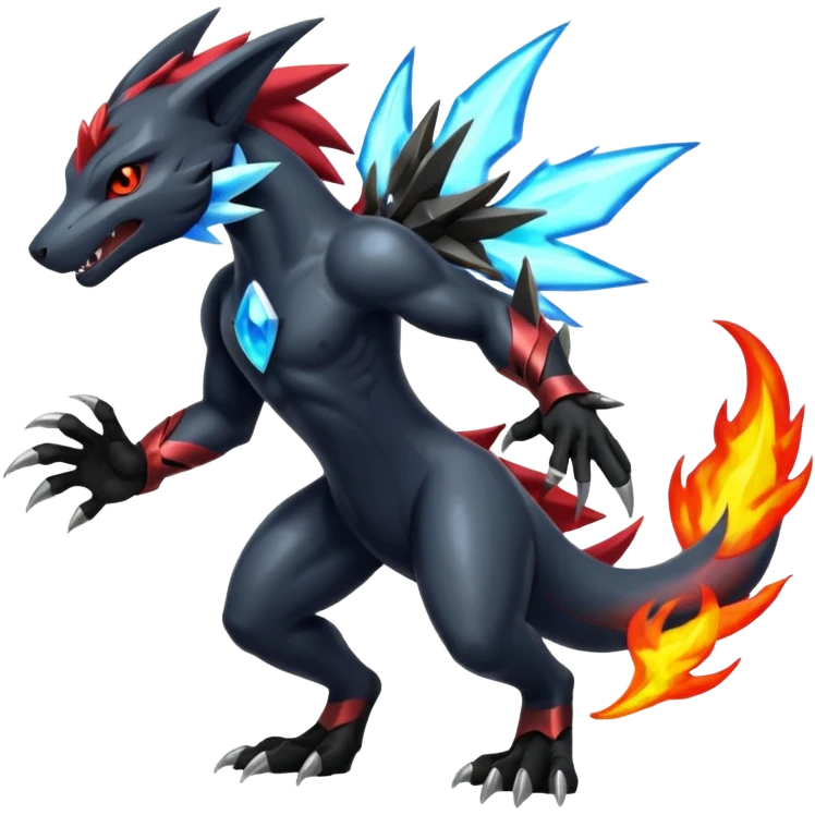  Shiny Zoroark-Salandit-Zekrom-fusion emoji