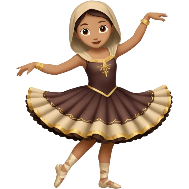 Tung tung tung SAHUR with balarina capuchinna dancing together  emoji