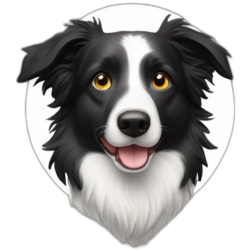 Merle border collie emoji