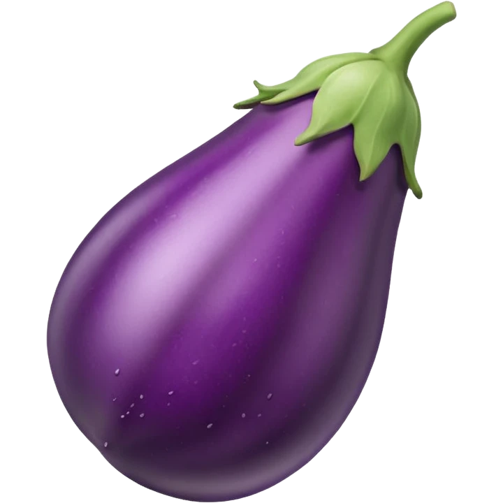 Eggplant with white stuff coming out of the tip emoji