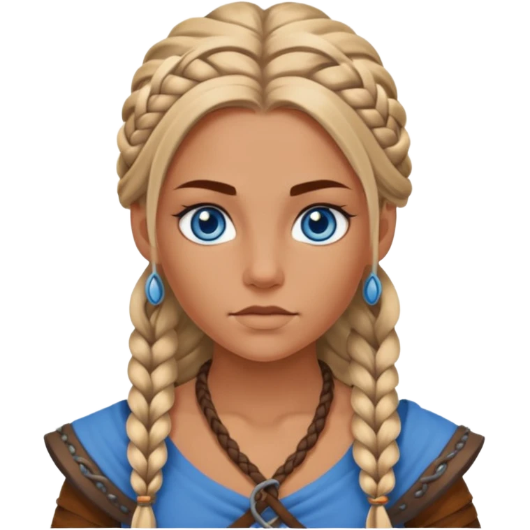 Viking female slave with blue eyes  emoji
