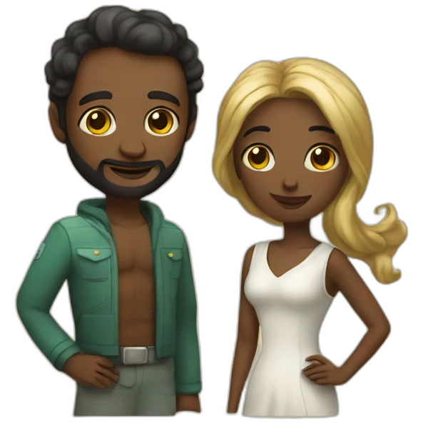 Marte y Venus planetas  emoji