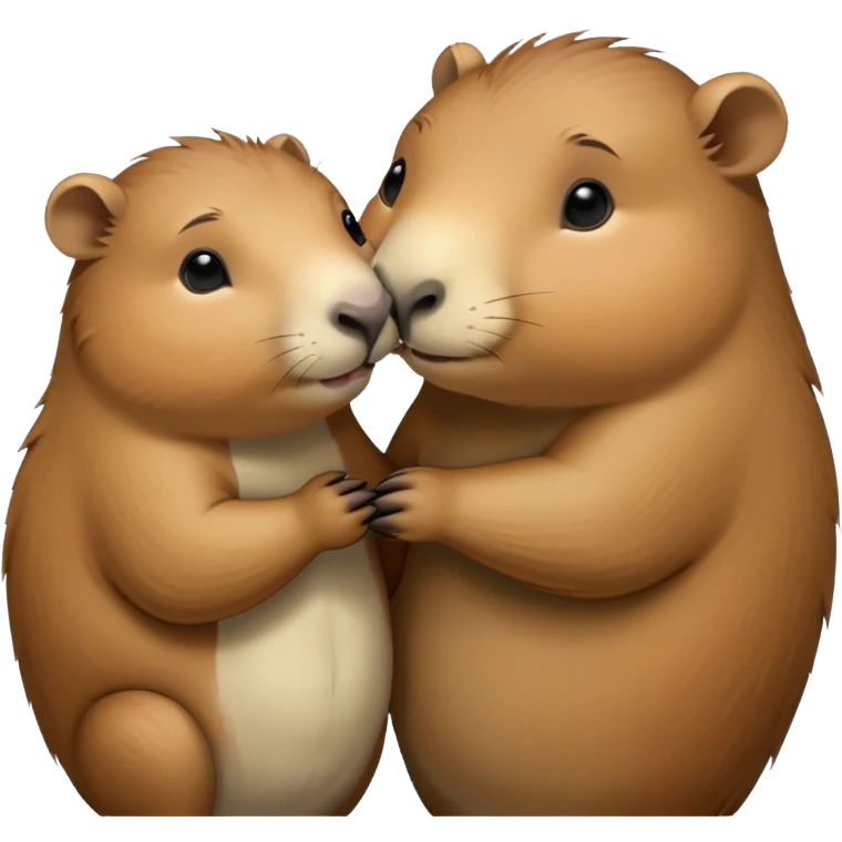 Capibara give a kiss emoji
