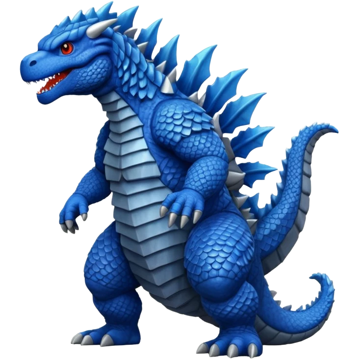 Godzilla blue emoji