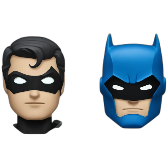 Power of Superman and intelligence of batman emoji