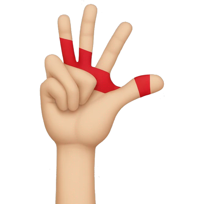 Albanian flag hand sign emoji