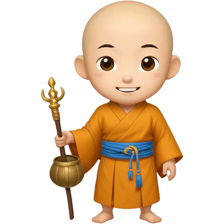 A small chibi-style monk character inspired by classic Journey-to-the-West aesthetics.

 emoji