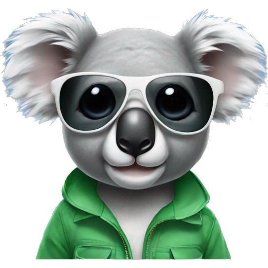 Koala with sunglasses  emoji