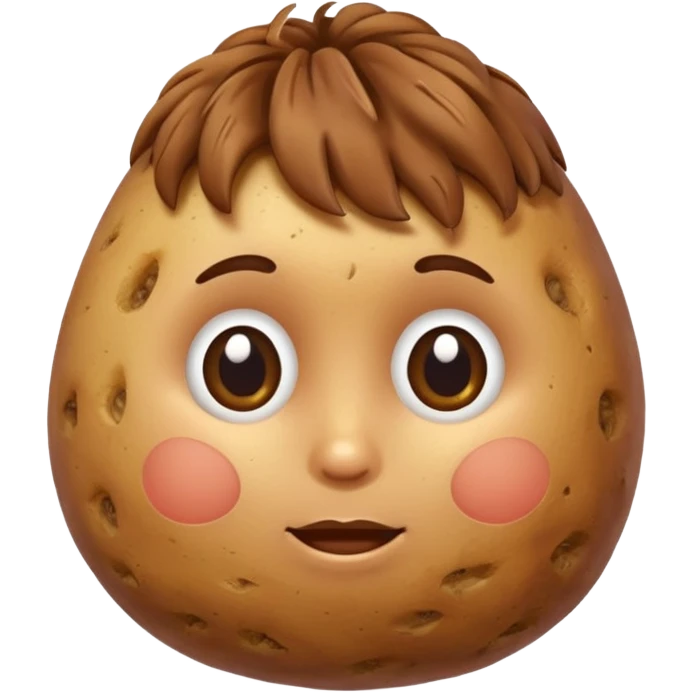 Potatoe holding hair emoji