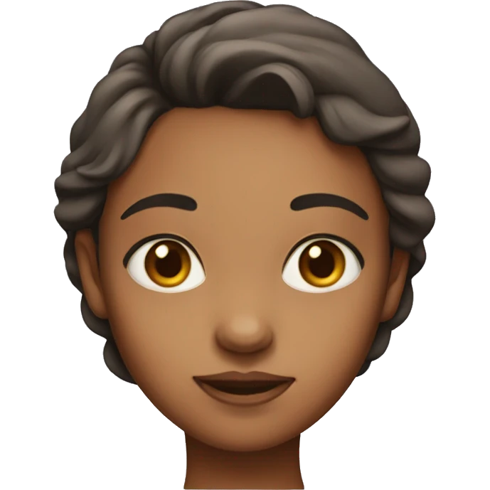 Girl with big forehead emoji