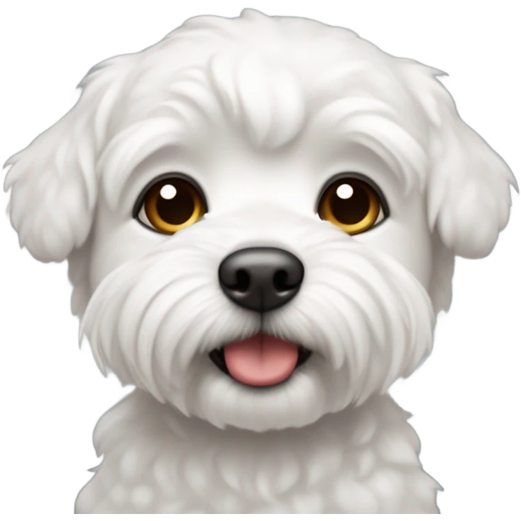 perro bichon maltés blanco emoji