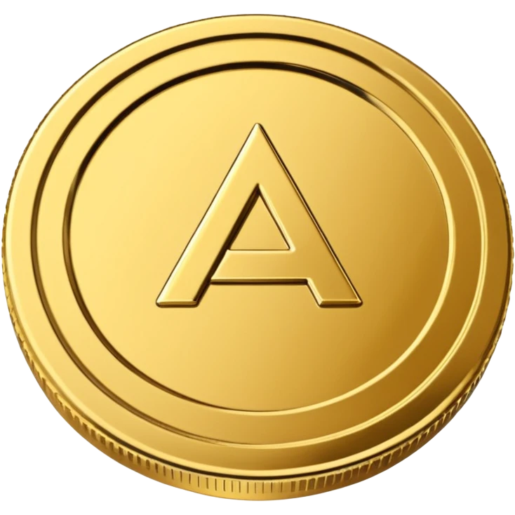 coin placed on its side at a 45-degree angle emoji