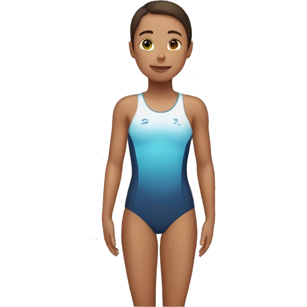 swimmer in water right angel emoji