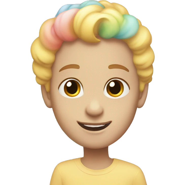Pastel rainbow emoji