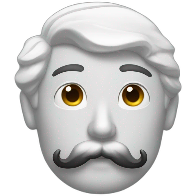 moustache charlot emoji