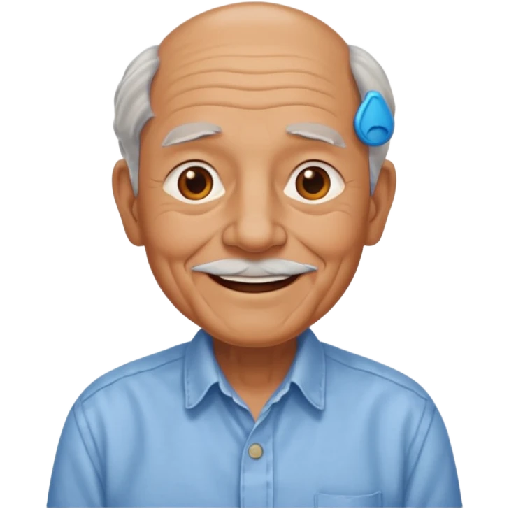 A grandpa with a hump emoji