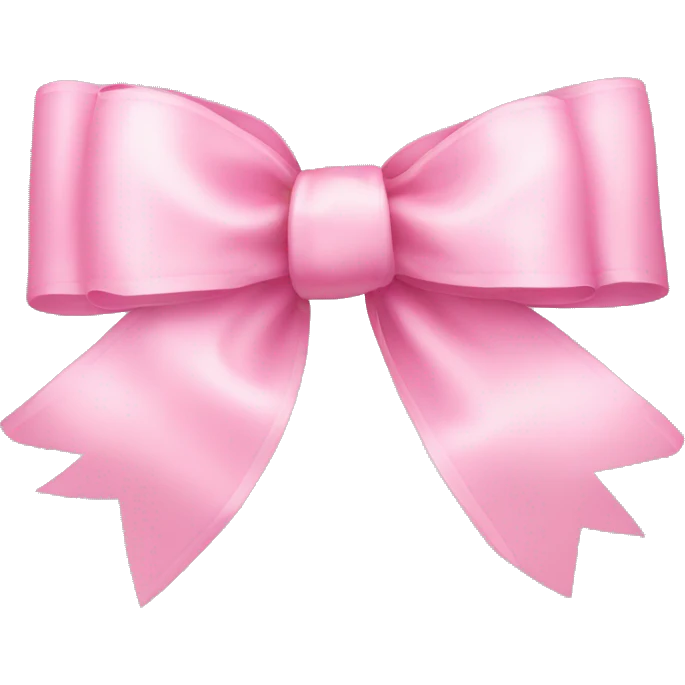 baby pink ribbon bow emoji
