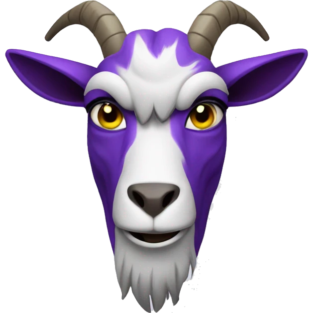 purple angry goat emoji