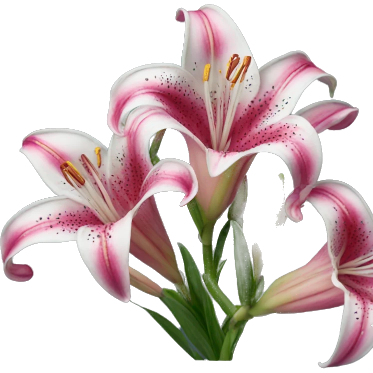Stargazer lily emoji