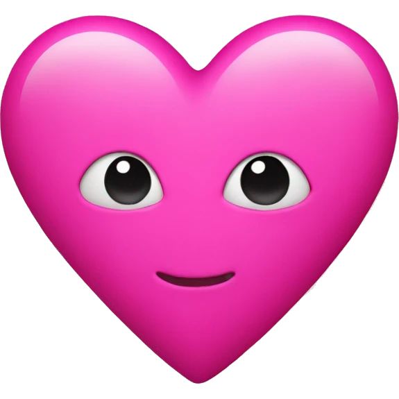 hot pink heart  emoji