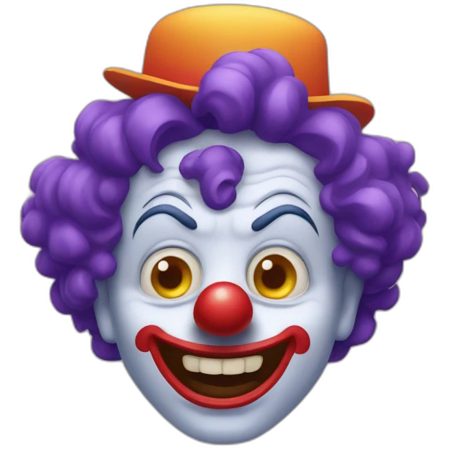Méchant clown qui fait peur emoji