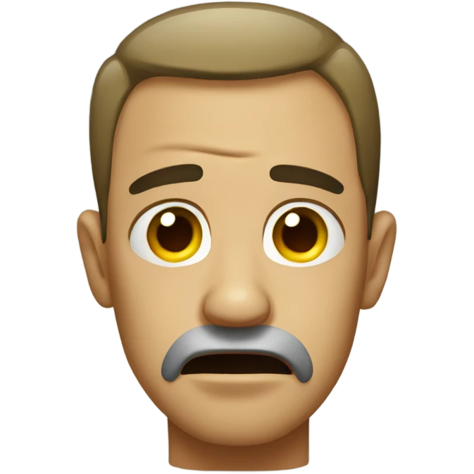 Crying man emoji