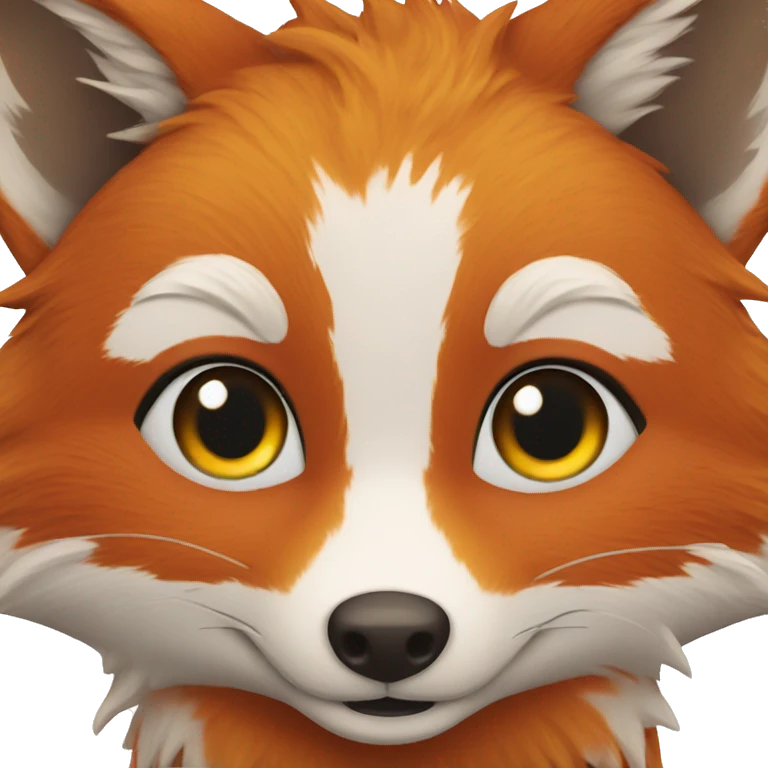 a face of a happy fox emoji