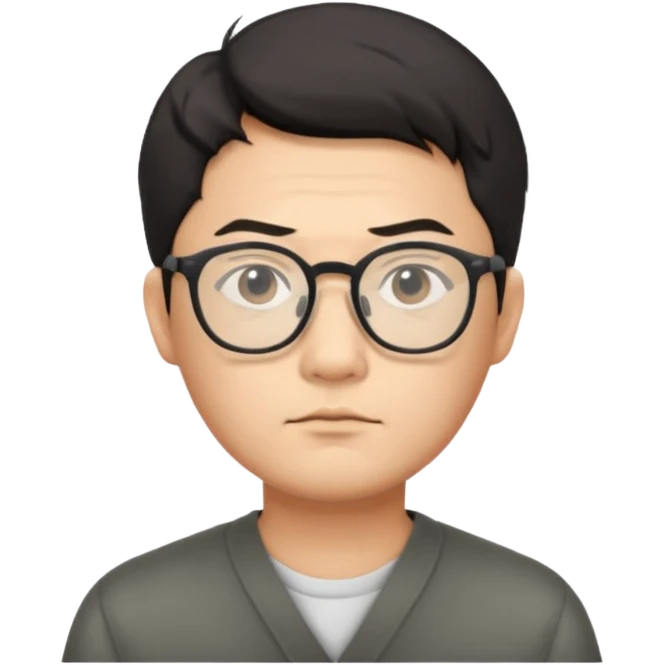 gözlüklü samuray emoji