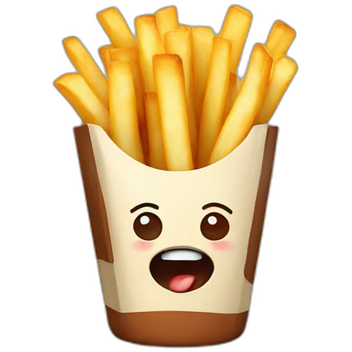 French fries with Nutella emoji