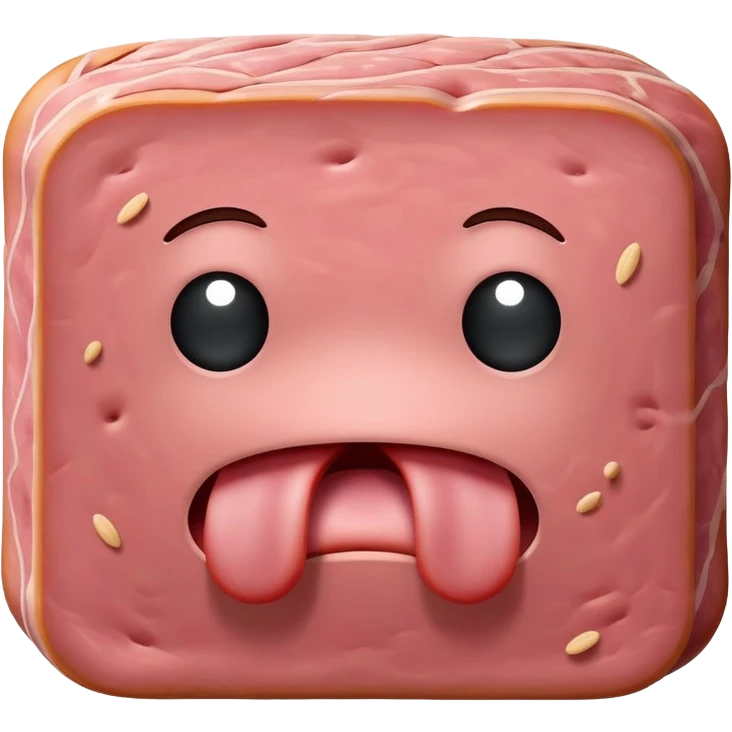 SPAM MEAT sad face EMOJI emoji