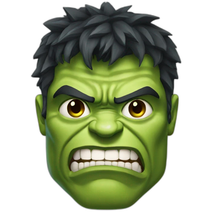 Hulk face emoji