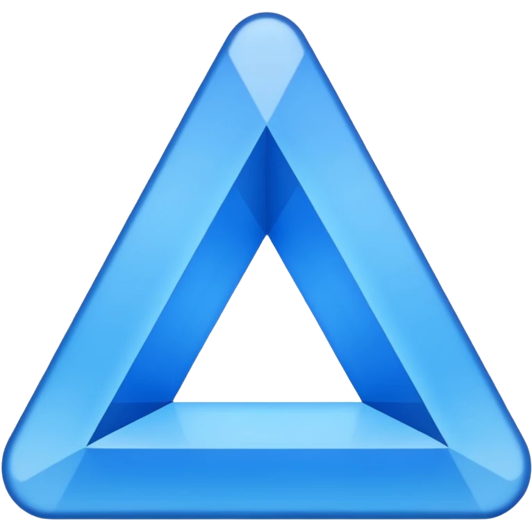 emoji for triangle blue color emoji