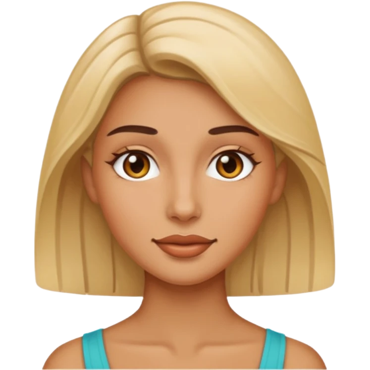 woman with clear skin on skin emoji
