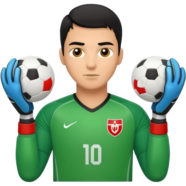 Goalkeeper football emoji