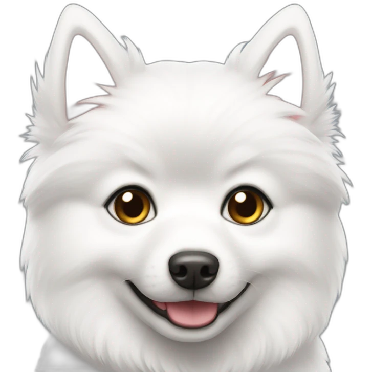 Japanspitz weiß emoji
