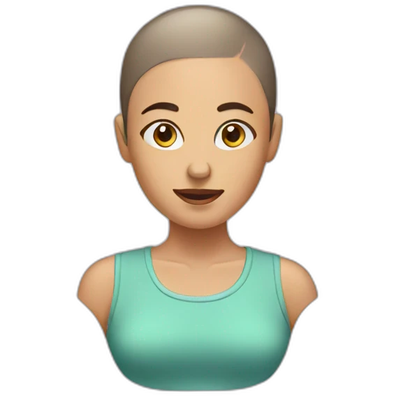 Woman shave her Head emoji
