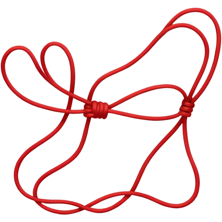 Red string emoji