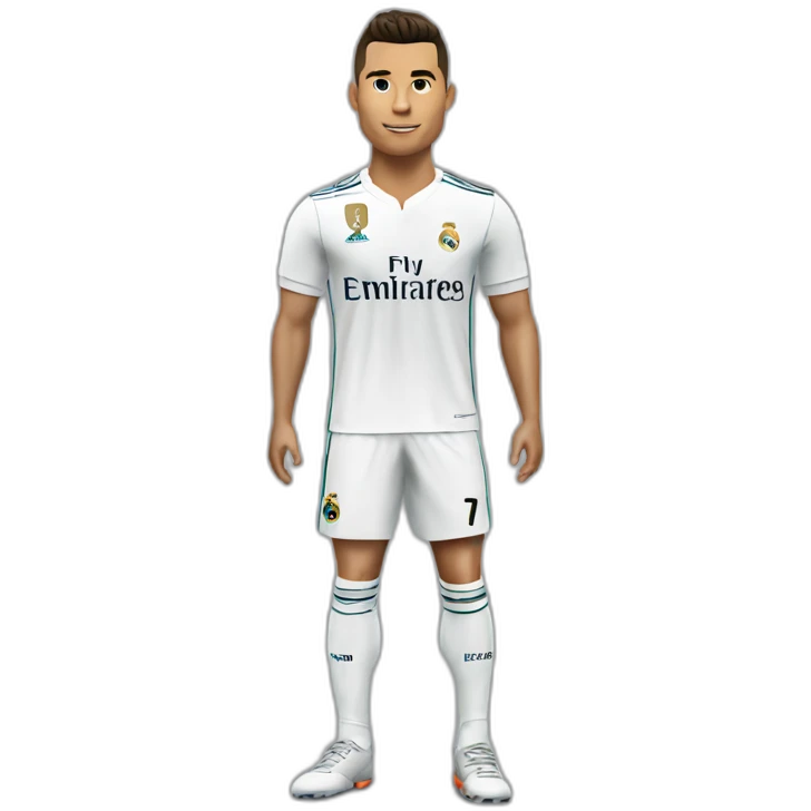 Cr7 full body on Real Madrid shirt emoji