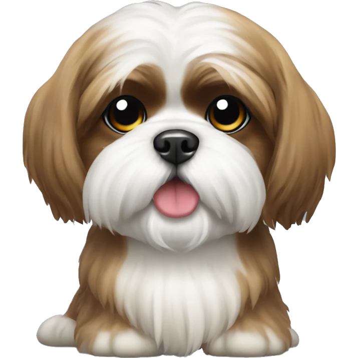 Shih Tzu with bell emoji
