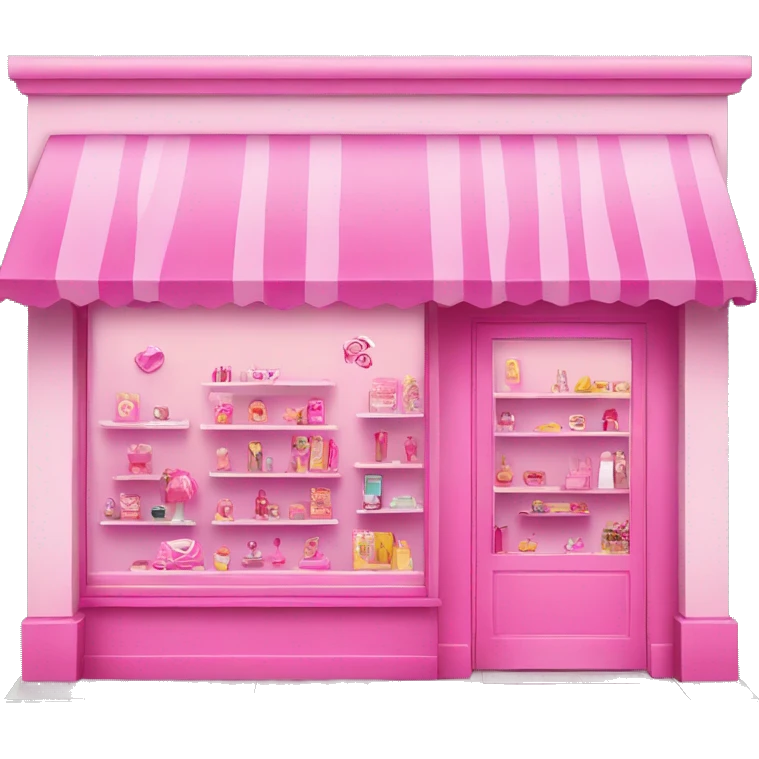 pink barbie shop emoji