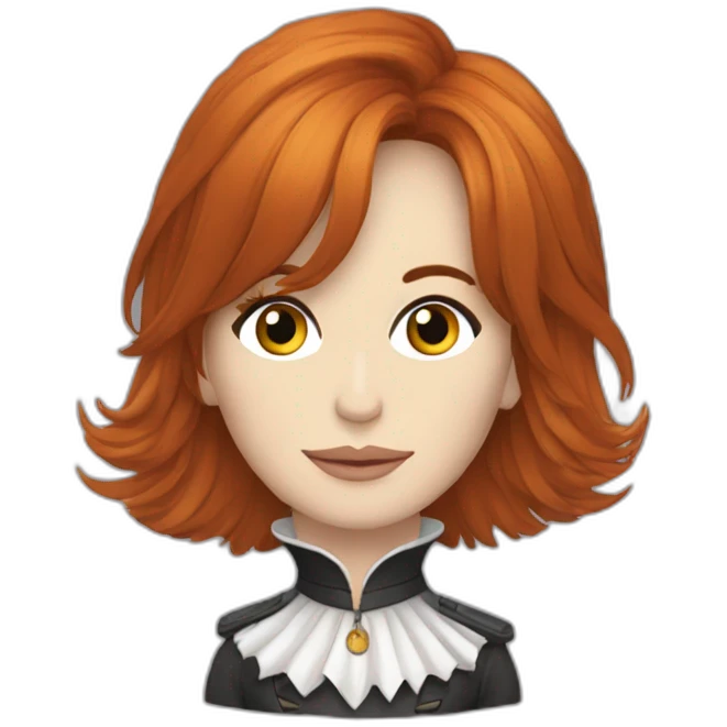 Mylène Farmer en mousquetaires libertine emoji