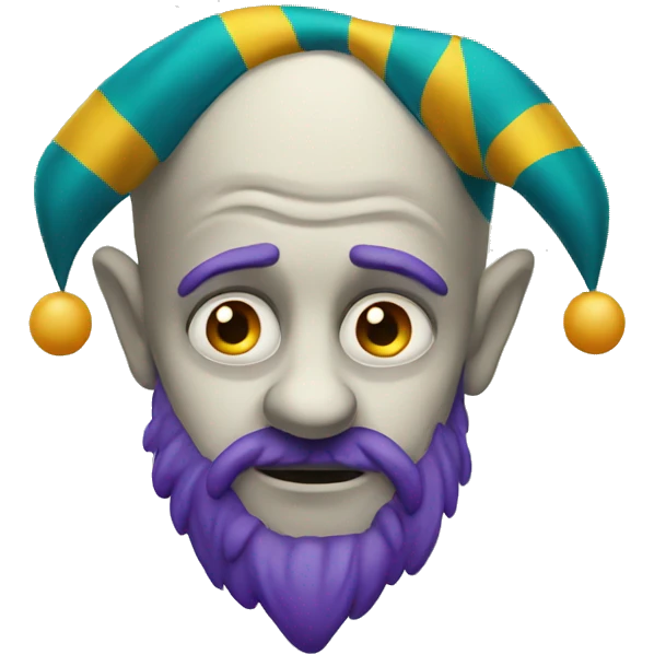 sad jester emoji