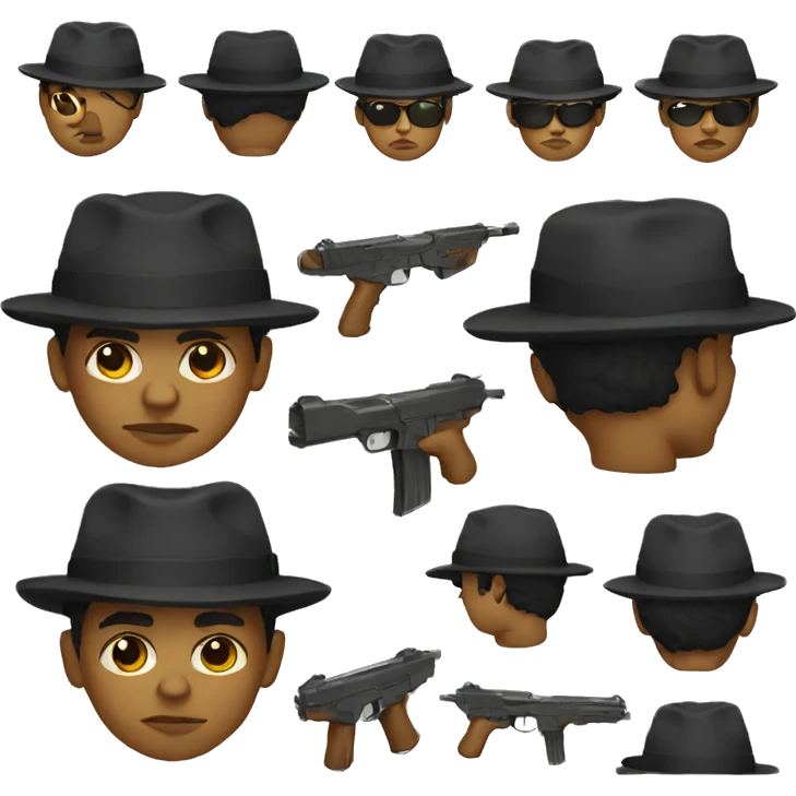 A gangster emoji
