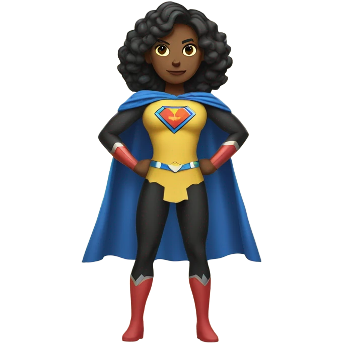 superwoman with yellow skin tone emoji