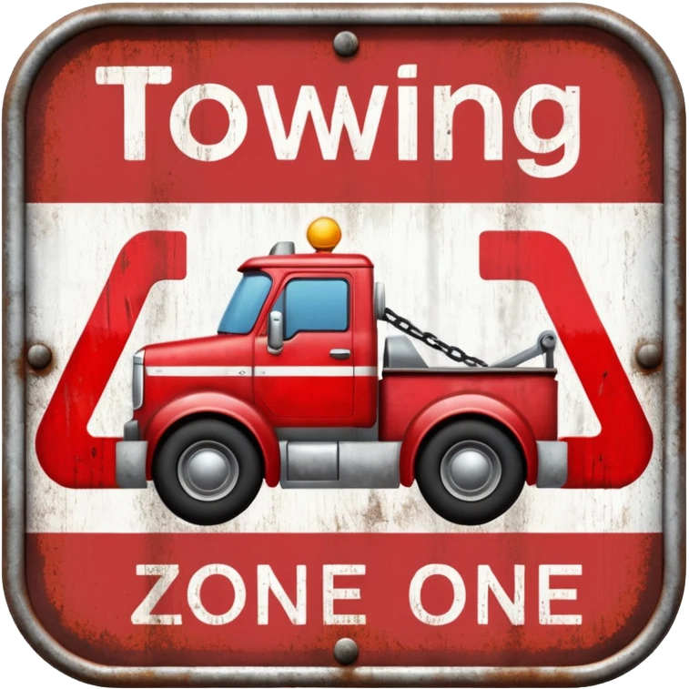 towing zone emoji